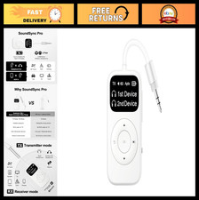 Bluetooth Audio Transmitter Receiver for Airplane, Dual Device Connection, RCA