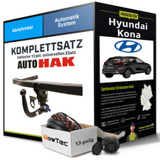 Für HYUNDAI Kona Typ OS Anhängerkupplung abnehmbar +eSatz 13pol uni. 17- NEU
