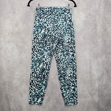 Old Navy Gray Blue Spotted Activewear Leggings Pants Bottoms Medium