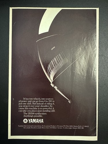1985 Kenner MASK Toys Figures Vintage Comic Ad Promo Art Yamaha Synthesizer - Picture 3 of 3