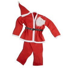 5 Piece Santa Clause Costume Set With Beard Adult Size: XL A55-15