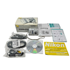 Nikon Coolpix L4 4.0MP Compact Digital Camera Silver Digi Cam Bundle: Working
