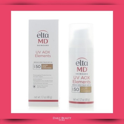 Elta MD UV AOX Elements SPF50 48g 1.7oz EXP 07/2027 NEW FAST SHIP