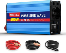 500W Inverter 24 V 220 V Onda Pura per Camion Con Display LCD, 4 Prese UE
