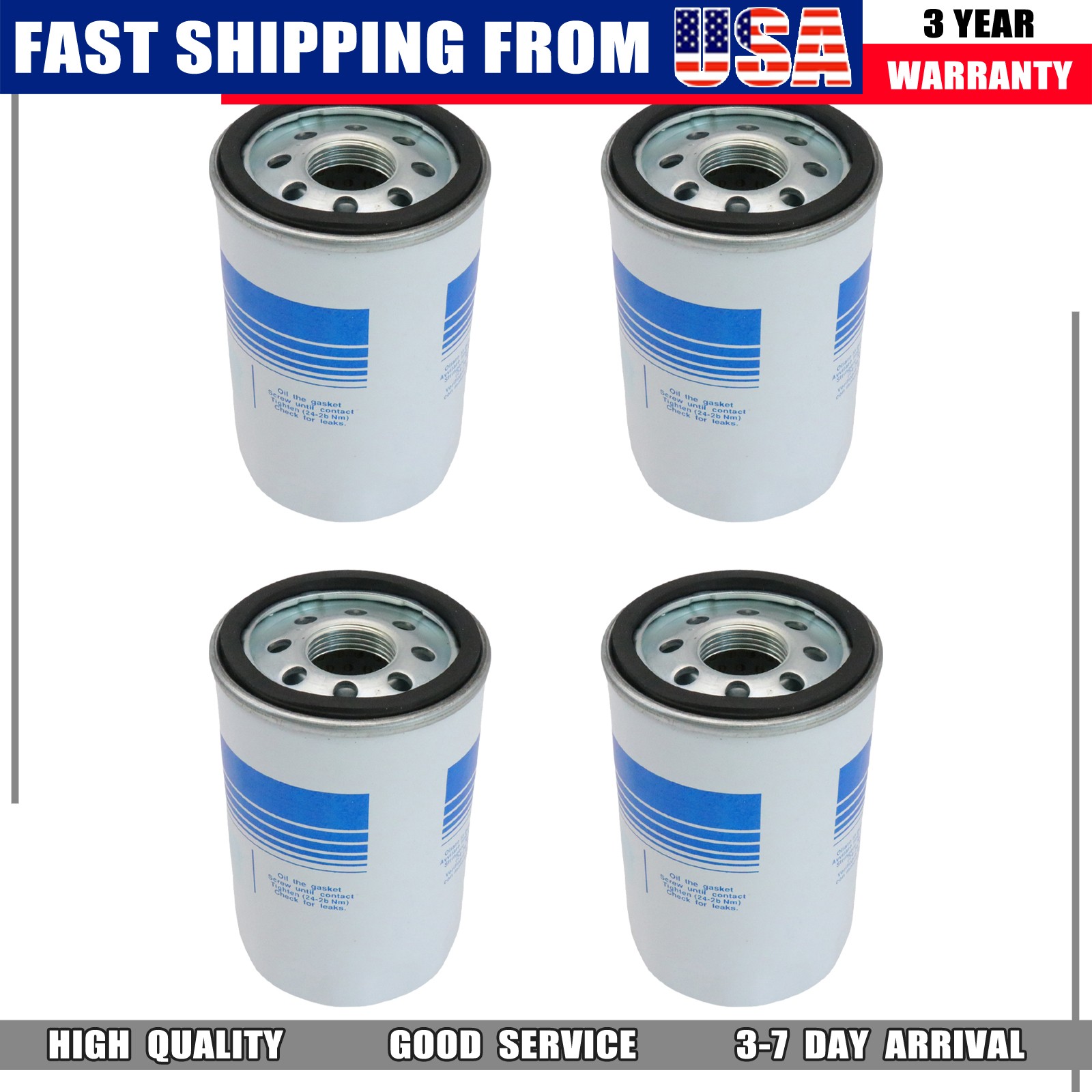 Lamborghini Aventador Oil filters 4 pcs P/N 07M115561B
