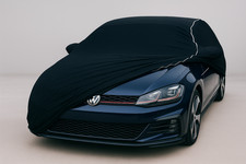 Ganzgarage Indoor Stretch Cover Carcover für VW Golf 7 GTI R32 Schwarz