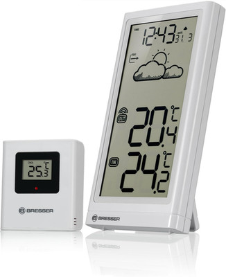 Bresser Wetterstation Funk Mit Außensensor Meteo Temp, Thermometer Mit Temperatu
