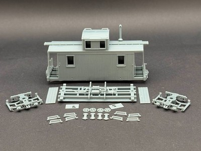 PFM  Sn3  D&RGW SHORT CABOOSE 完成品 Gato Model Works HOn3 D&RGW Short Caboose Kit - Optional Interior