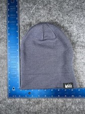 REI Co-op Hat Beanie Unisex One Size Blue Knit Wool Blend Winter Warm Casual