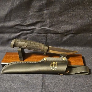 Marttiini Condor Timberjack Bushcraft Knife 4inch Blade Black Leather Sheath