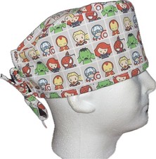 Marvel Kawaii Blocks Scrub Hat Chemo Cap