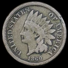 1860 Indian Head Cent 1C Penny - VF Very Fine - SKU#1066