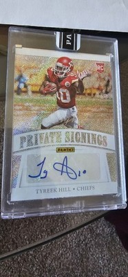 2017 Panini Tyreek Hill Rookie Auto One Of One 1/1 EXTREMELY RARE CHIEFS DOLPHIN