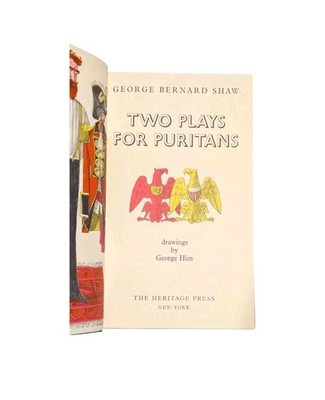 Two Plays for Puritans by George Bernard Shaw Book In Slip Cover 1966