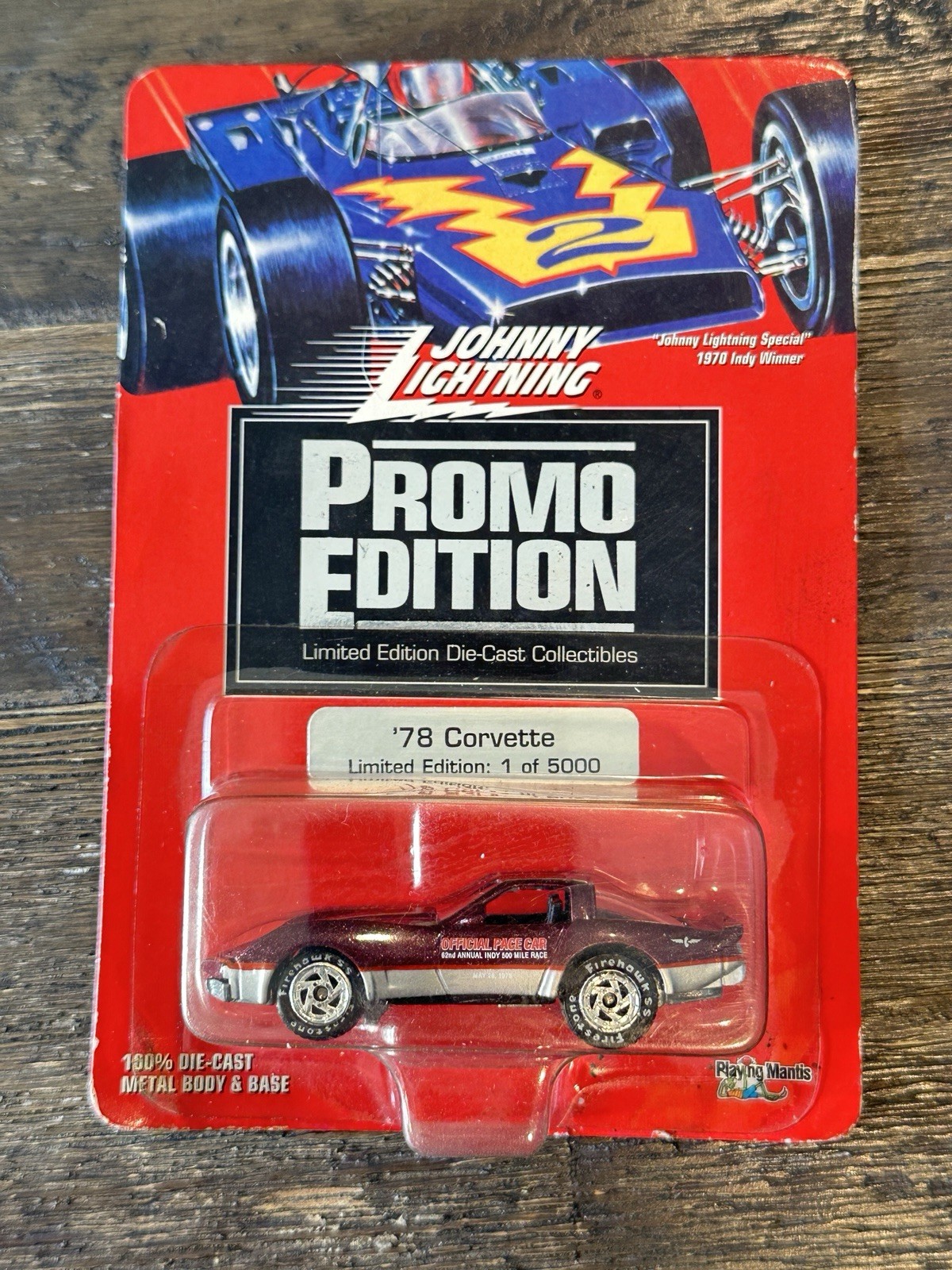 1996 Johnny Lightning PROMO EDITION 1978 Corvette 1 of 5000 Playing Mantis MOC
