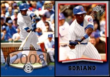 Upper Deck Timeline Alfonso Soriano (2) Card Lot - DON’T MISS OUT – NEXT TIME...