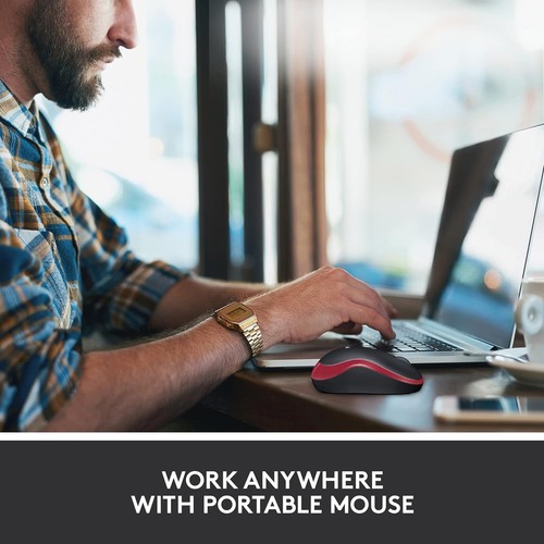 Logitech M185 Wireless Mouse, 2.4GHz with USB Mini Receiver, 12-Month Battery Li - Picture 3 of 5