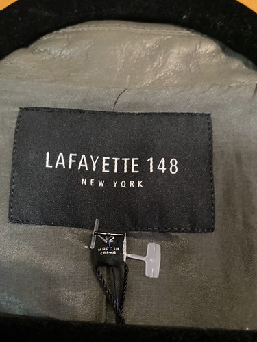 Lafayette 148 Leather Blazer, Size 12 - Picture 2 of 7