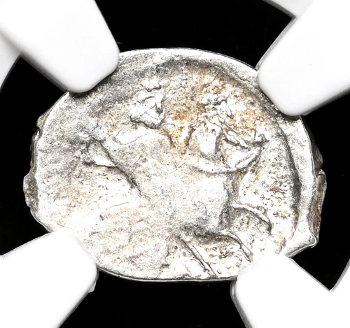 RUSSIA. Ivan IV "The Terrible", 1533-1584. Silver Kopek, Pskov, NGC AU55