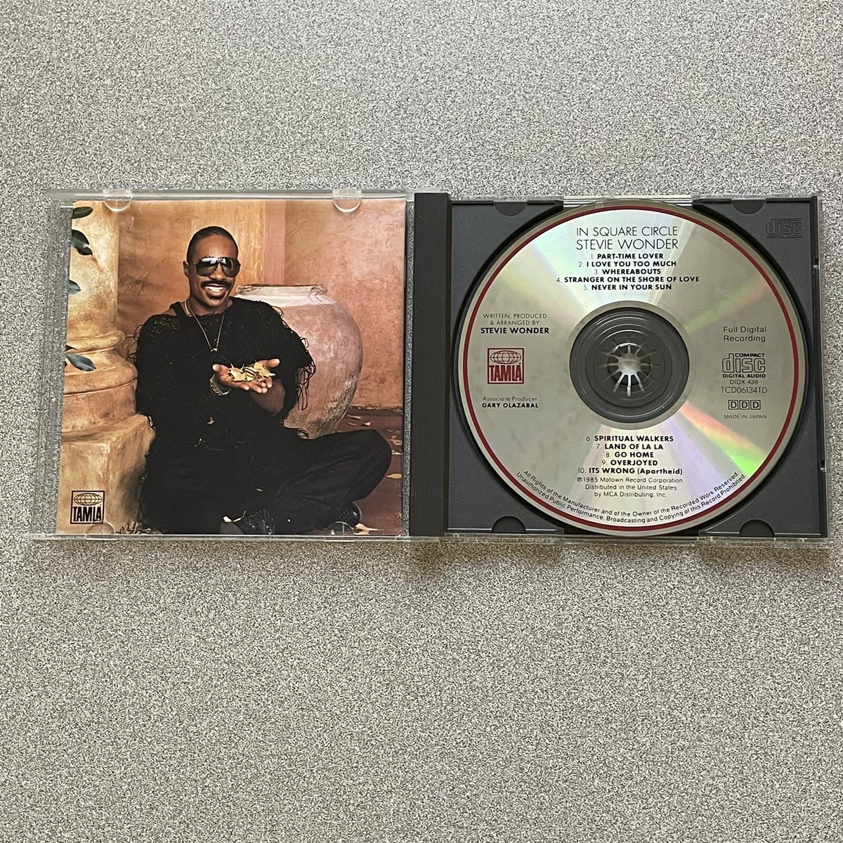 Stevie Wonder In Square Circle CD 1985 Tamla Made Japan Full