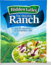 Hidden Valley Salad Dressing  Seasoning Mix, Ranch, 1 Oz Pack of 10 