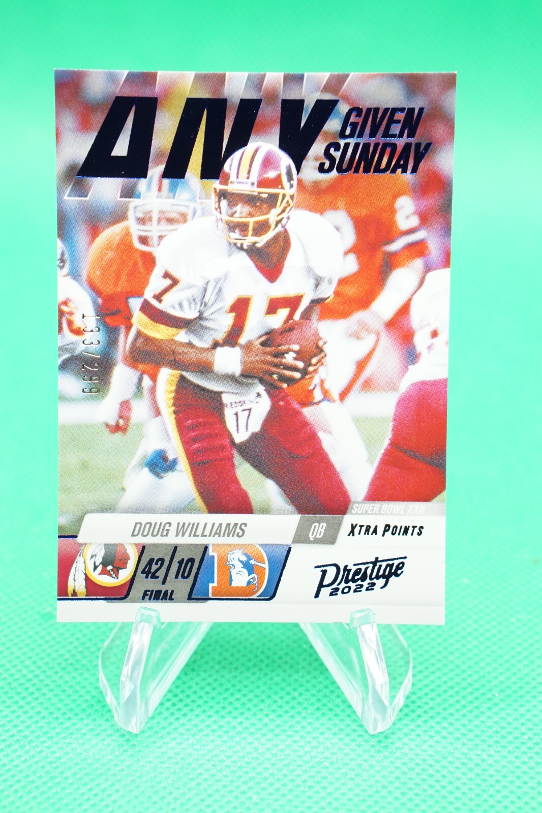 2022 Prestige Any Given Sunday Xtra Points Blue /299 #5 Doug Williams JW1