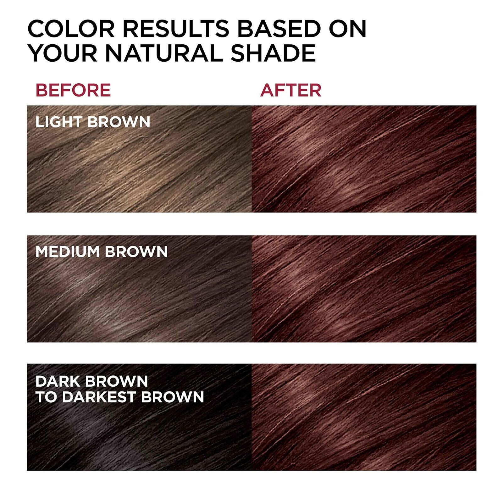 3X Loreal Superior Preference Permanent Hair Color #4M DARK MAHOGANY BROWN