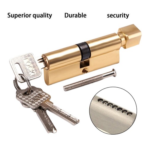 6 pin lock cylinder for small wooden doors 70mm thumb turn option available - Picture 2 of 7