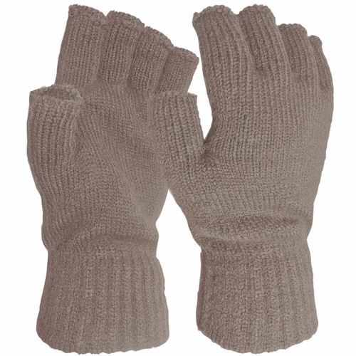 Ladies Handy Glove Thermal Acrylic Spandex Fingerless Winter Gloves - 第 9/12 張圖片