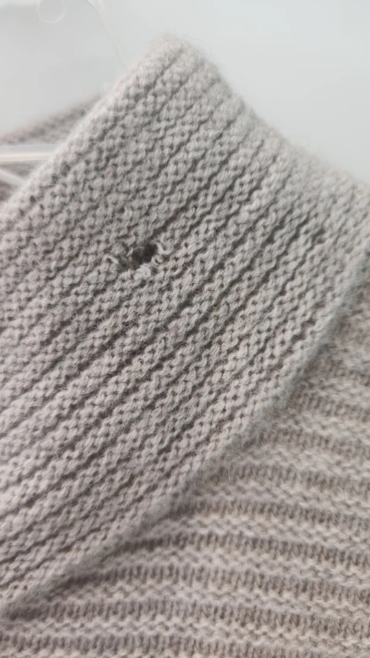 Suéter Pullover Rachel Zoe 100% Cachemira Crema Cuello Redondo Para Mujer’s Mediano D26 Foto 4 de 4