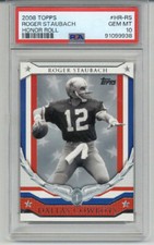 2008 TOPPS HONOR ROLL #HR-RS ROGER STAUBACH CARD COWBOYS PSA 10 LOW POP RARE