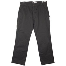 Carhartt Relaxed Fit Twill Utility Work Pants Black 38x32 Fits 36x31 