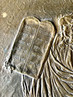 MOSES HOLDING THE TEN COMMANDMENTS BRONZE RELIEF SCULPTURE FRAMED 7 3/4 X 9 1/2" — photo 3