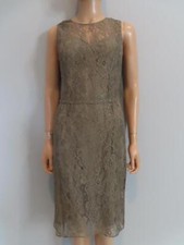 Dolce & Gabbana Taupe Lace Sleeveless Dress 42/US 4-6