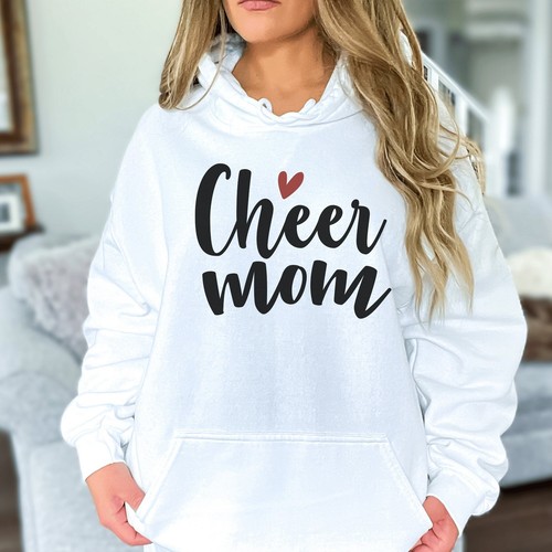 Cheer Mom Hoodie Cheerleader Mom Sweatshirt - Picture 7 of 9