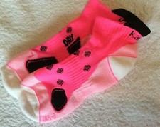 Image of LADIES QUALITY KARRIMOR TAB BACK TRAINER RUNNING SOCKS DRY WHITE BLUE PINK BLACK