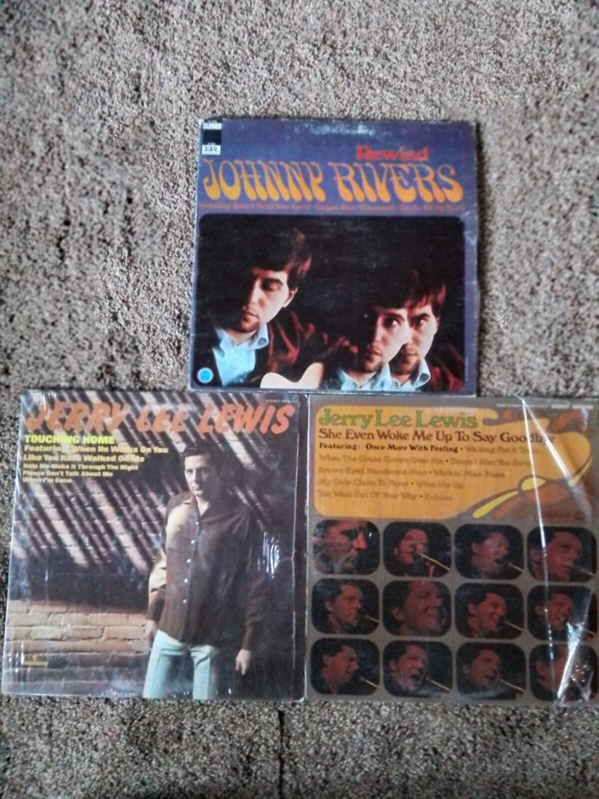 THREE 60'S ROCKERS VINTAGE VINYL RECORD ALBUMS