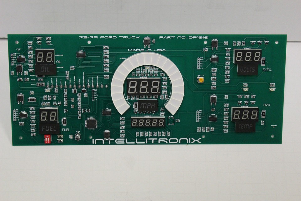 Title Upgrade Your 1973-79 Ford Truck With Our LED Digital Replacement Gauge Panel From Intellitronix! 🔹 Price: $469.95 🔹 Color Options: Blue, Green, Black, Red, Teal, White ✓ Made In The USA - Foto 4