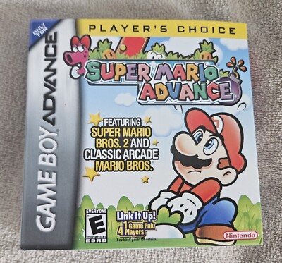 Super Mario Advance - Player's Choice (Game Boy Advance, 2006) CIB