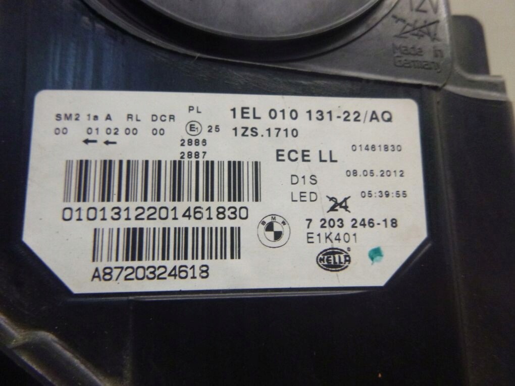 Scheinwerfer rechts BMW 5er F10 F11 Bi-Xenon 7203246 (459170 