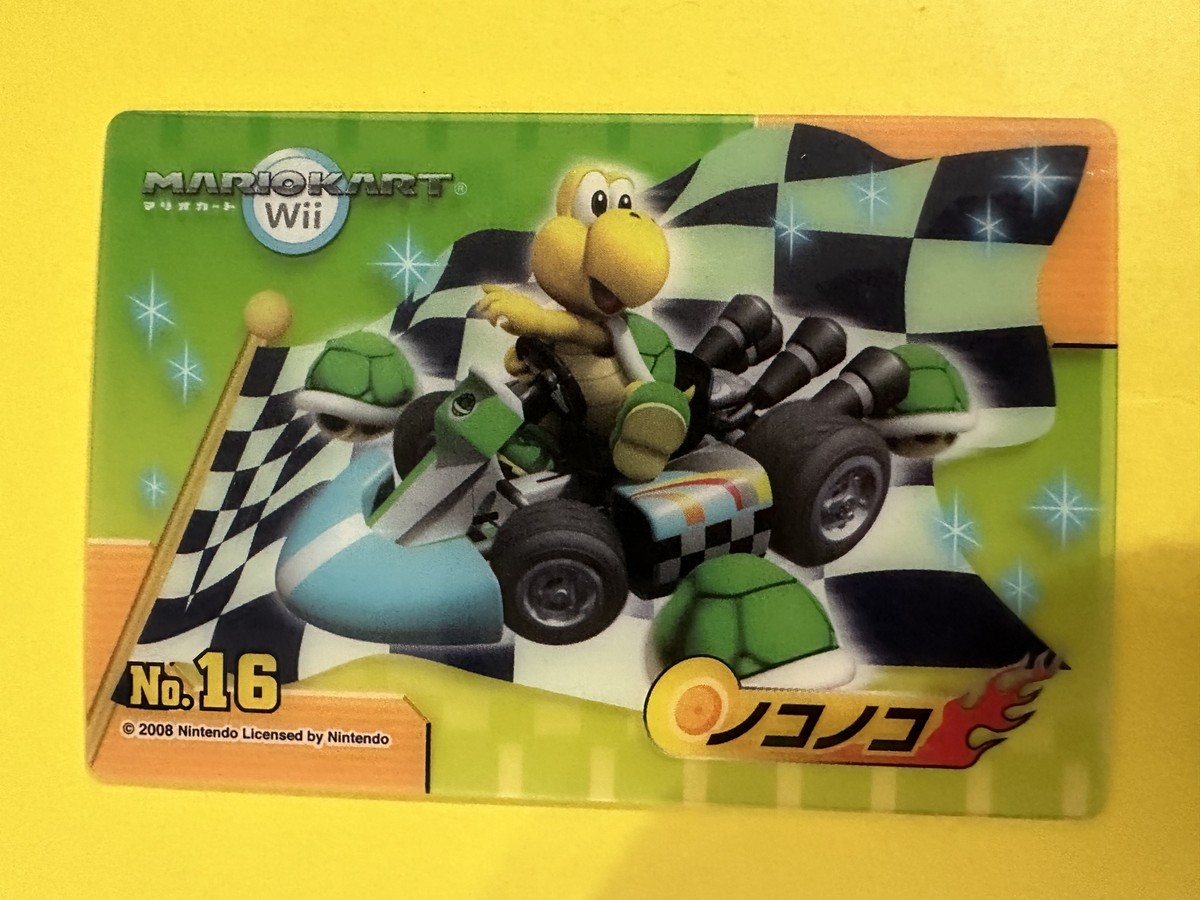 KOOPA TROOPA Mario Kart WIi Clear Card 2008 Very Rare japanese FS | eBay