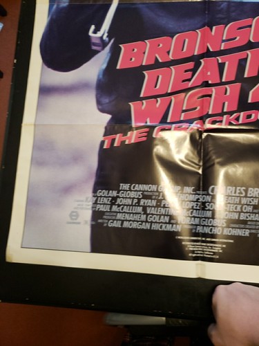 DEATH WISH 4 FILMPLAKAT CHARLES BRONSON Original 27x41 gefaltet 1987 (169f) - Bild 11 von 24
