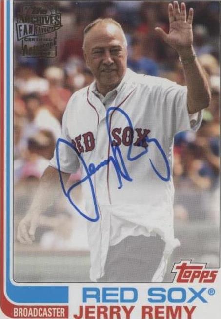 2019 Topps Archives - Fan Favorite Autographs 1982 Design Jerry Remy # ...