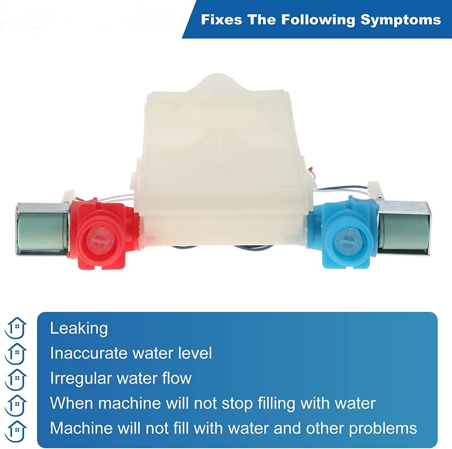 W10683603 Washing Machine Water Valve W10501149 For Whirlpool Kenmore