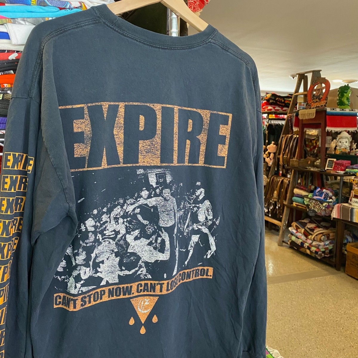 2000s Expire Long Sleeve T-shirt Y2K American Hardcore Punk Band
