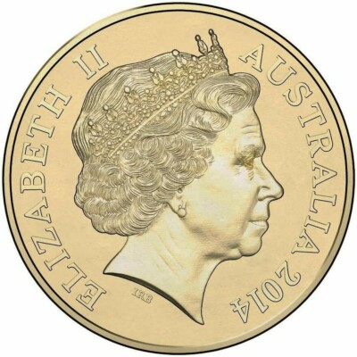 Remembrance Day 2014 Green Dove Coloured Coin Australia $2 Rare