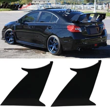Fits 15-21 Subaru WRX STI 2PCS Trunk Spoiler Wing Stabilizer Support Add On ABS