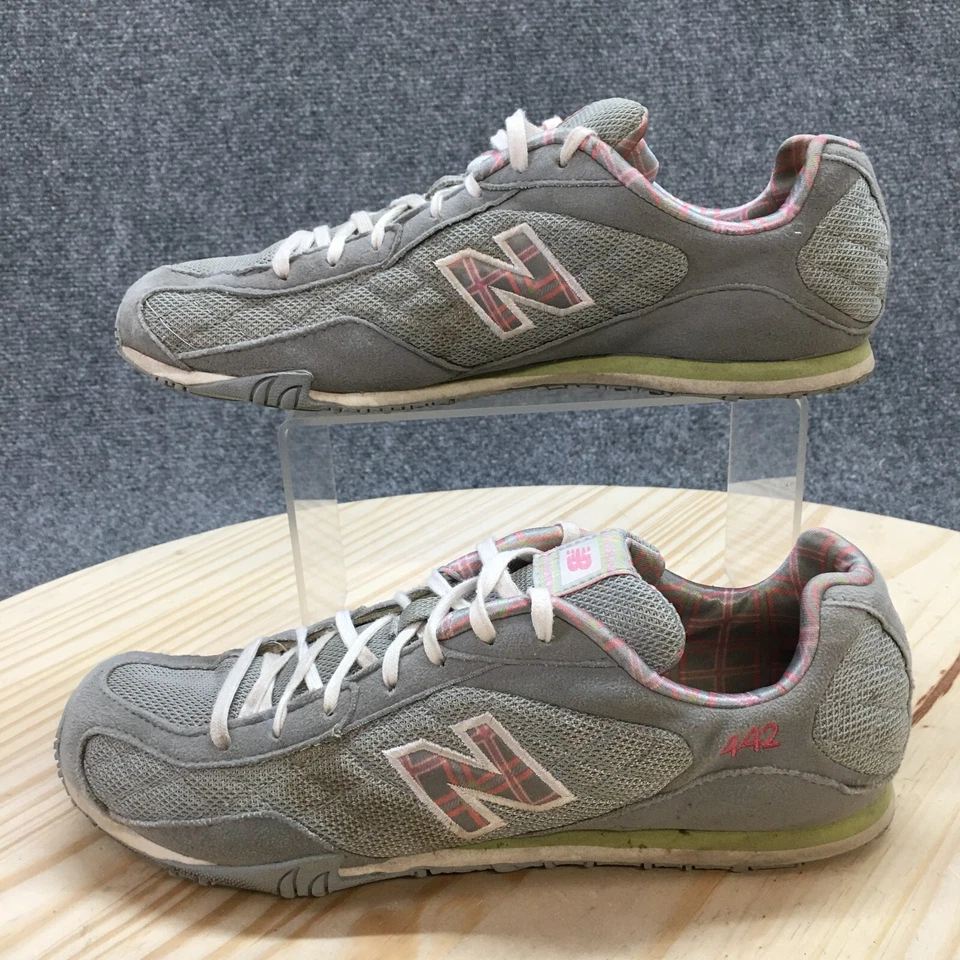 New Balance 442 Zapatos Mujer 8.5B Tenis para Correr Gris Con Cordones Parte Superior Baja CW442GPP Foto 2 de 4