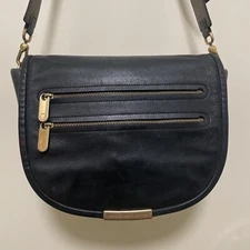 Marc by Marc Jacobs Medium Luna Crossbody Black Leather Shoulder Bag Purse