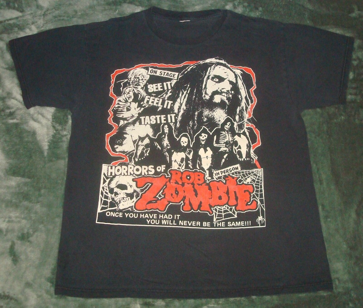 ROB ZOMBIE vintage band tee shirt 墨黒 ROB ZOMBIE vintage band tee shirt 墨黒